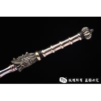 竹节错紫铜龙头锏精细版
