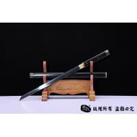 素装檀木高碳钢烧刃唐刀