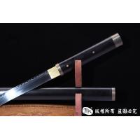 素装檀木高碳钢烧刃唐刀