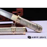 大马士革天梯纹小唐刀