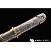 大马士革天梯纹小唐刀