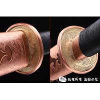 紫铜装精品斩马刀-百炼钢烧刃