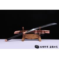 紫铜装精品斩马刀-百炼钢烧刃
