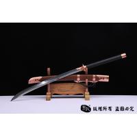 紫铜装精品斩马刀-百炼钢烧刃