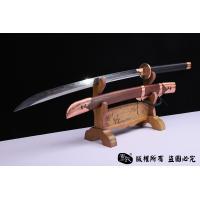 紫铜装精品斩马刀-百炼钢烧刃