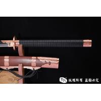 紫铜装精品斩马刀-百炼钢烧刃