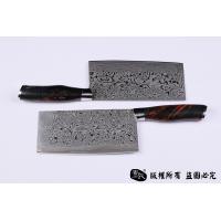 上等大马士革菜刀-正宗玫瑰纹全夹钢