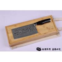上等大马士革菜刀-正宗玫瑰纹全夹钢