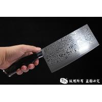上等大马士革菜刀-正宗玫瑰纹全夹钢