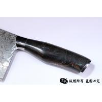上等大马士革菜刀-正宗玫瑰纹全夹钢