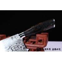 上等大马士革菜刀-正宗玫瑰纹全夹钢