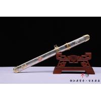 大马士革天梯纹虎威短唐刀
