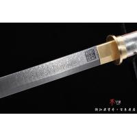 大马士革天梯纹虎威短唐刀
