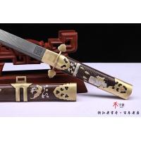 唐官刀-大马士革短刀