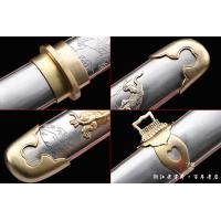 大马士革鱼骨纹虎威短唐刀