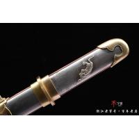 大马士革鱼骨纹虎威短唐刀