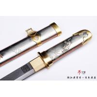 大马士革鱼骨纹虎威短唐刀