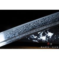 君子花纹钢武士刀