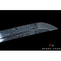 君子花纹钢武士刀
