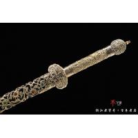 精细镂空唐草唐剑-八面款