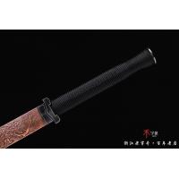 传世水墨陨铁剑 -铁装，紫铜手工雕刻鞘