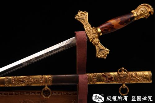 1871年美国共济会圣殿骑士佩剑-精品级