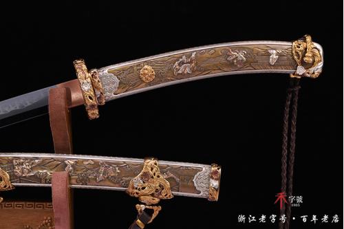 极品全手工雕刻太刀