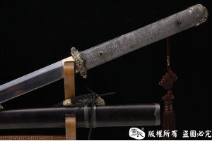 无影唐刀-t10烧刃-珍珠鱼皮手柄