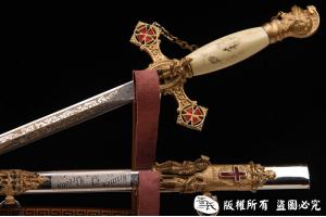 1845-1887年美国共济会圣殿骑士佩剑