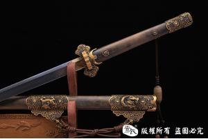 全包铜天龙切刃唐刀