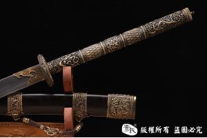 镂空装康熙御用大刀 皇族清刀