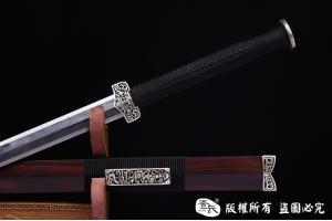 手工毛铁旋焊镀银汉剑