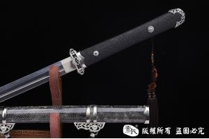 昆吾--白铜装百炼钢烧刃唐剑-诸刃唐刀 查长伟作品