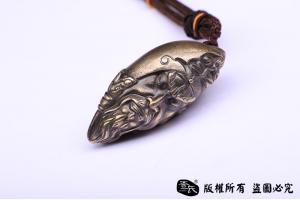 关公手把件-纯铜实心
