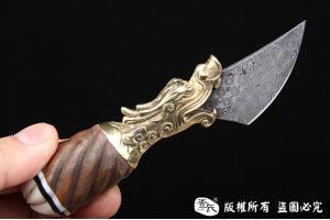 龙首大马士革茶刀