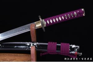 君子花纹钢武士刀