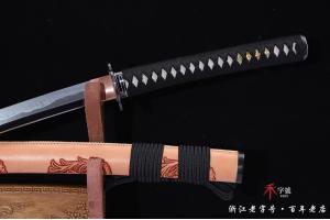 玉钢仕上研武士刀-丁字烧