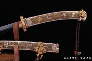 极品全手工雕刻太刀