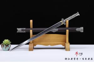 白铜毛铁乾坤忠义汉剑-老师代表作之一